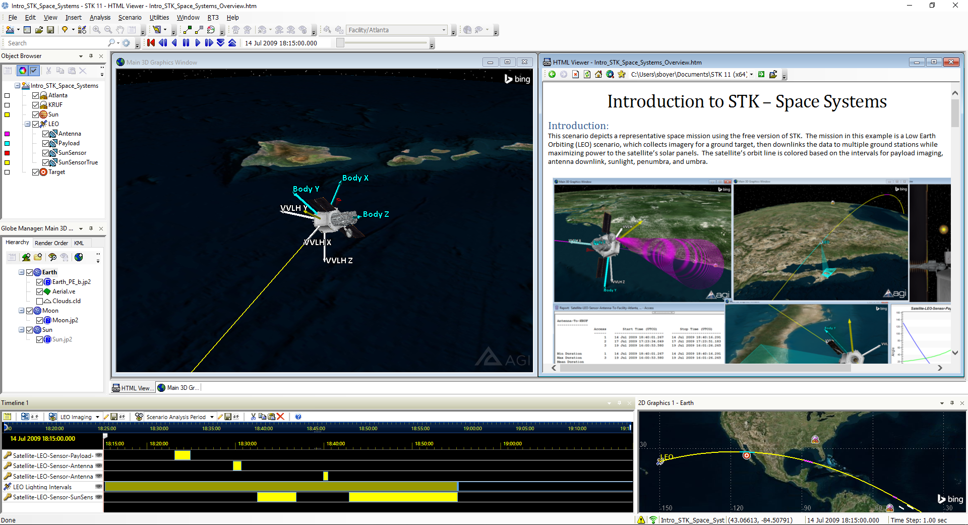 AGI Explore and Share Scenarios on the STK Data Federate